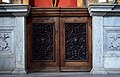 Wooden doors of the parapet