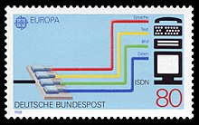 German stamp DBP 1988 1368 ISDN.jpg
