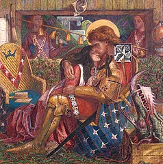 Dante Gabriel Rossetti, The Wedding of St. George and the Princess Sabra, 1857.