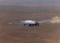 The second Tier III Minus DarkStar flies over the NASA Dryden Flight Research Center