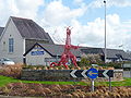 The Red Dragon art work on a roundabout