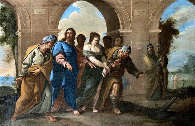 File:De Lione Andrea. Cristo e l'adultera.jpg