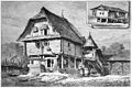 Die Gartenlaube (1878) b 681.jpg Bosnisches Haus und Rajah-Hütte. Nach der Natur aufgenommen von Franz Zverina