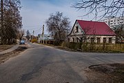 English: Dniaproŭskaja street. Minsk, Belarus Беларуская: Вуліца Дняпроўская. Мінск, Беларусь Русский: Улица Днепровская. Минск, Беларусь