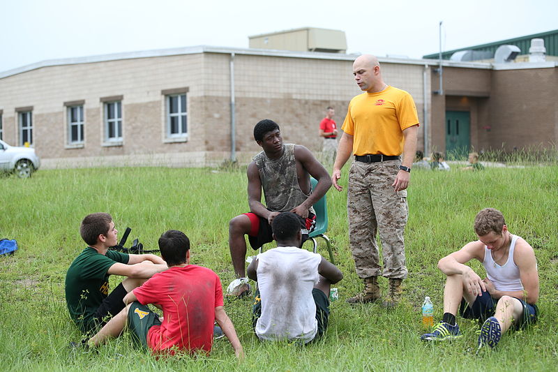 File:Drill instructors mentor Yulee High School students 140712-M-PQ195-016.jpg