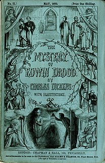 <i>The Mystery of Edwin Drood</i> monthly serial; final and unfinished novel by Charles Dickens; published 1870