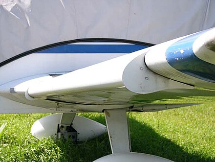 Experimental drooped leading-edge cuff on an American Aviation AA-1 Yankee