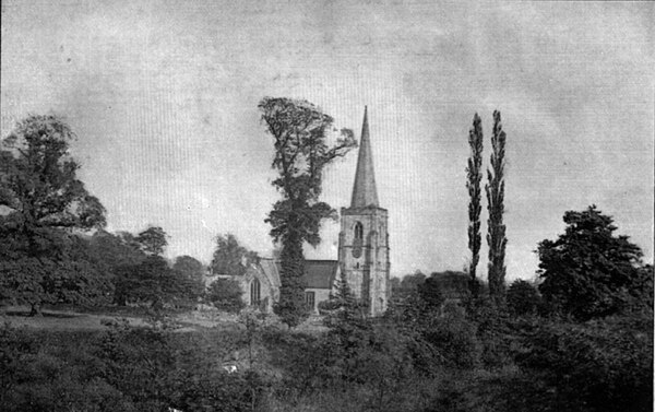 Duffield Church from the North West (c. 1922)