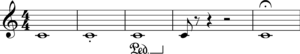 Various durations Play (help*info) Duration example with length, articulation, and pedal.png