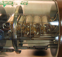 Dynodes inside a photomultiplier tube Dynodes.jpg