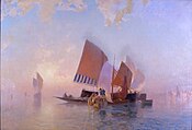 Edouardo Dalbono: Il porto di Venezia