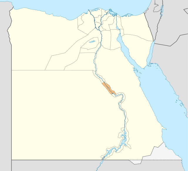 Harta guvernoratului Sohag  în cadrul Egiptului