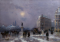 Élie-Anatole Pavil, Place d’léna, Paryż zimą 1920'2