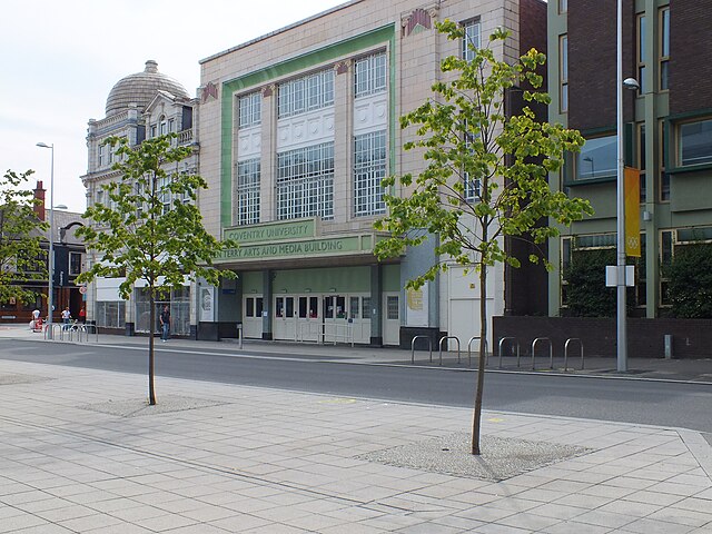 The Ellen Terry building is a former 20th century cinema that was refurbished in 2000.