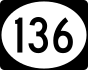 Пуэрто-Рикодағы үшінші жол 136 маркері