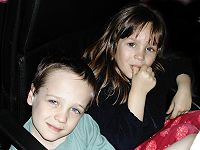 My two kids, William (8) and Anne-Gaëlle (7)