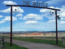 Eingang zu The Buttes aus US 287