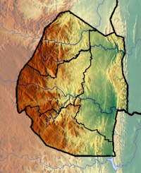 Location map Swaziland در سوئیس واقع شده