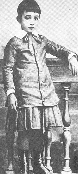 Eugenio Pacelli at the age of six in 1882