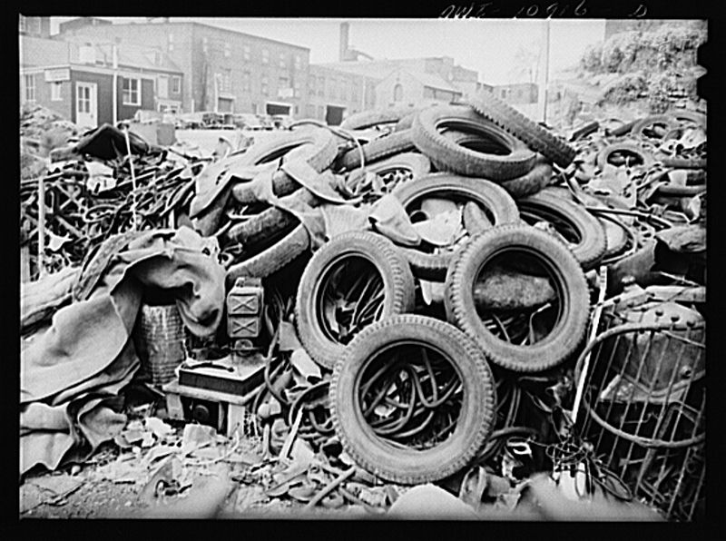 File:Everyone was asked to dump his scrap in a vacant lot at the center of town8d10042v.jpg