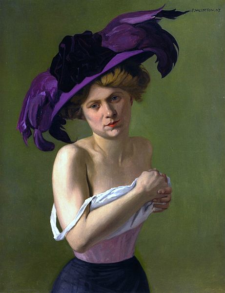 File:Félix Vallotton, 1907 - Le Chapeau violet.jpg