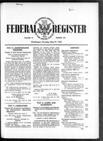 Thumbnail for File:Federal Register 1948-05-27- Vol 13 Iss 104 (IA sim federal-register-find 1948-05-27 13 104).pdf