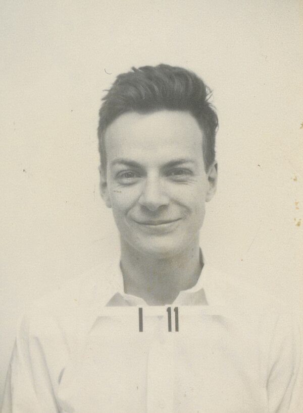 Feynman's Los Alamos ID badge