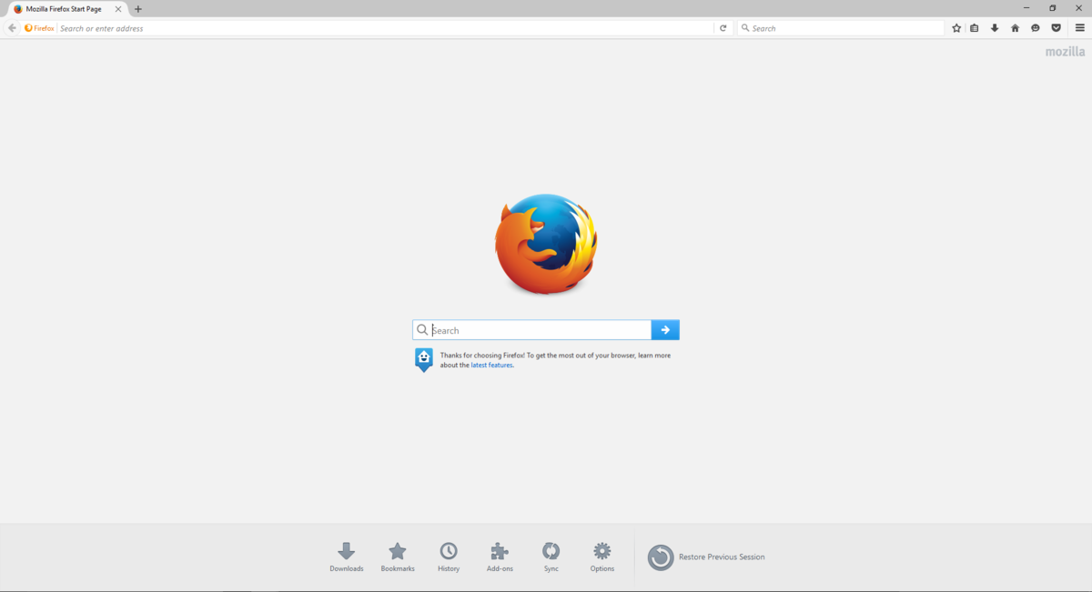 Downloads window firefox