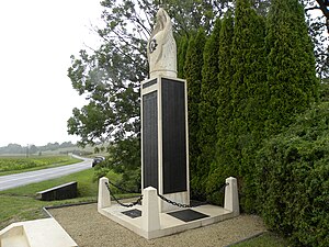 First Division monument on the Meuse-Argonne Battlefield, France. FirstDivisionMonumentMeuseArgonne.JPG