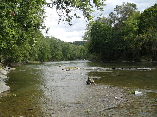 Fishing Creek near the Rupert Covered Bridge No. 56 between Montour Township and Bloomsburg