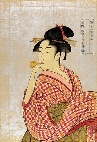 <i>Fujin Sōgaku Jittai</i> and <i>Fujo Ninsō Juppin</i> Series of woodblock prints by Kitagawa Utamaro