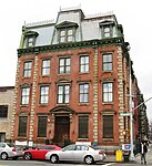 The former NYPD 32nd Precinct building on Amsterdam Avenue at 152nd Street