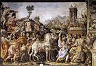 Триумф Марка Фурия Камилла. 1543—1545. Фреска Зала аудиенций Палаццо Веккьо, Флоренция