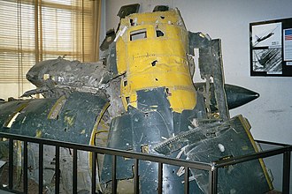 Wreckage of the U-2 flown by Francis Gary Powers in an exhibition at the Central Museum of the Armed Forces in Moscow Francis Gary Powers U2 at Moscow.jpg