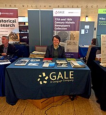 Gale Cengage at the School of Advanced Study History Day Oct 2017.jpg