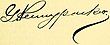 firma di Galusha Pennypacker