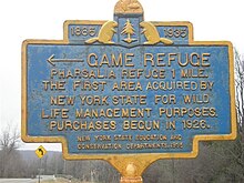 Game Refuge в Фарсалии, штат Нью-Йорк