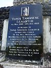 Gravestone of Tupua Tamasese Lealofi III, the Mau a Pule leader