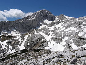 Grintovec, doğu yamacı