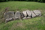 Großsteingrab Langeneichstädt mit verbautem Monolith