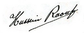 signature de Rauf Orbay