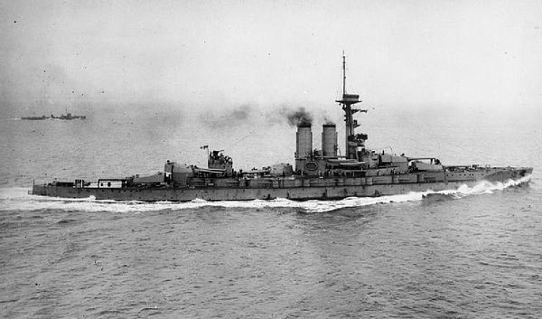 Reşadiye, seen here after entering Royal Navy service as HMS Erin, prompted the order for Salamis