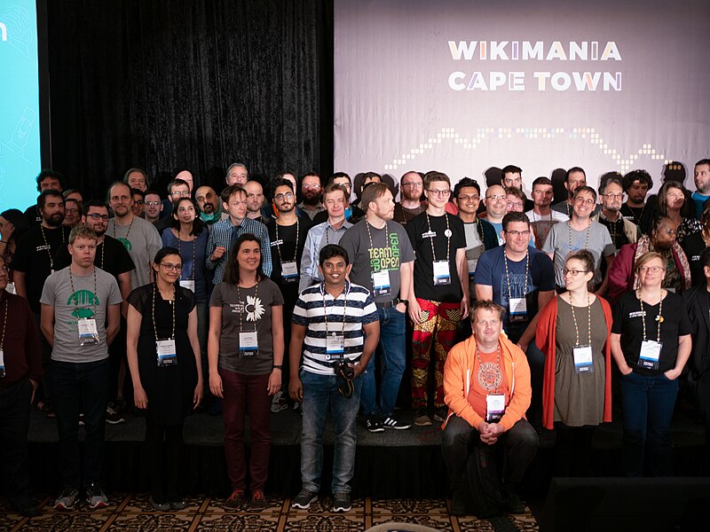 File:Hackathon Group Photo, Wikimania 2018,Cape Town (P1050649).jpg