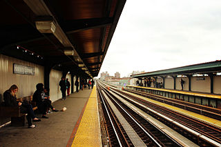 <span class="mw-page-title-main">Halsey Street station (BMT Jamaica Line)</span> New York City Subway station in Brooklyn