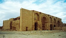 The Great Iwans at Hatra. The rebuilt Ashur temple at Assur was likely similar to this building in appearance and size. Hatra-109726.jpg