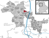 Lage der Gemeinde Hemhofen im Landkreis Erlangen-Höchstadt