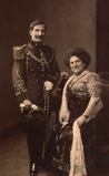 Presidente Hermes da Fonseca e a primeira-dama Orsina da Fonseca. 1910–1912