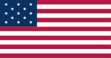 Hopkinson Flag for the U.S. Navy, an interpretation Hopkinson Flag of the United States Navy.svg