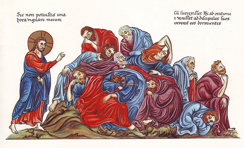 File:Hortus Deliciarum, Jesus und die schlafenden Apostel am Ölberg.JPG