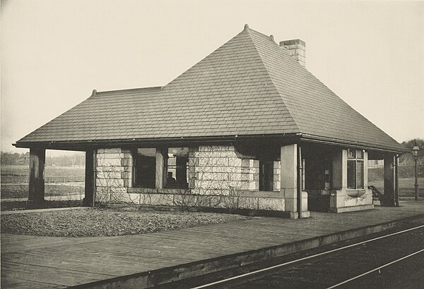 The Richardson-designed station shortly after construction